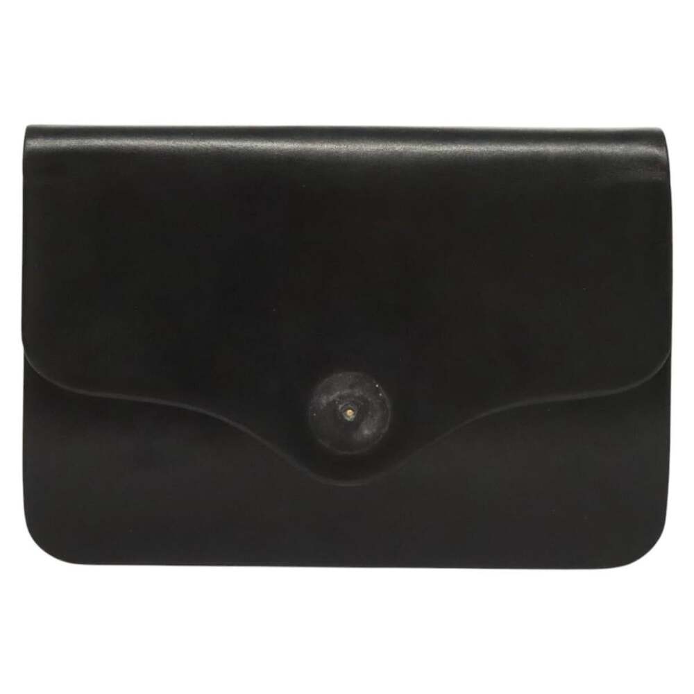 Dior Leather Chain Shoulder Bag Black